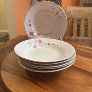 Coupe Soup Bowl Wedding Rose by China (Made in China) a set of 6
